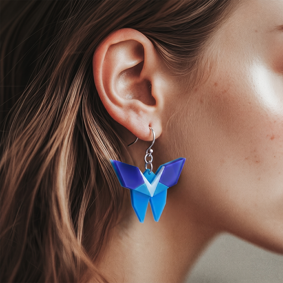 Origami Butterfly Earrings
